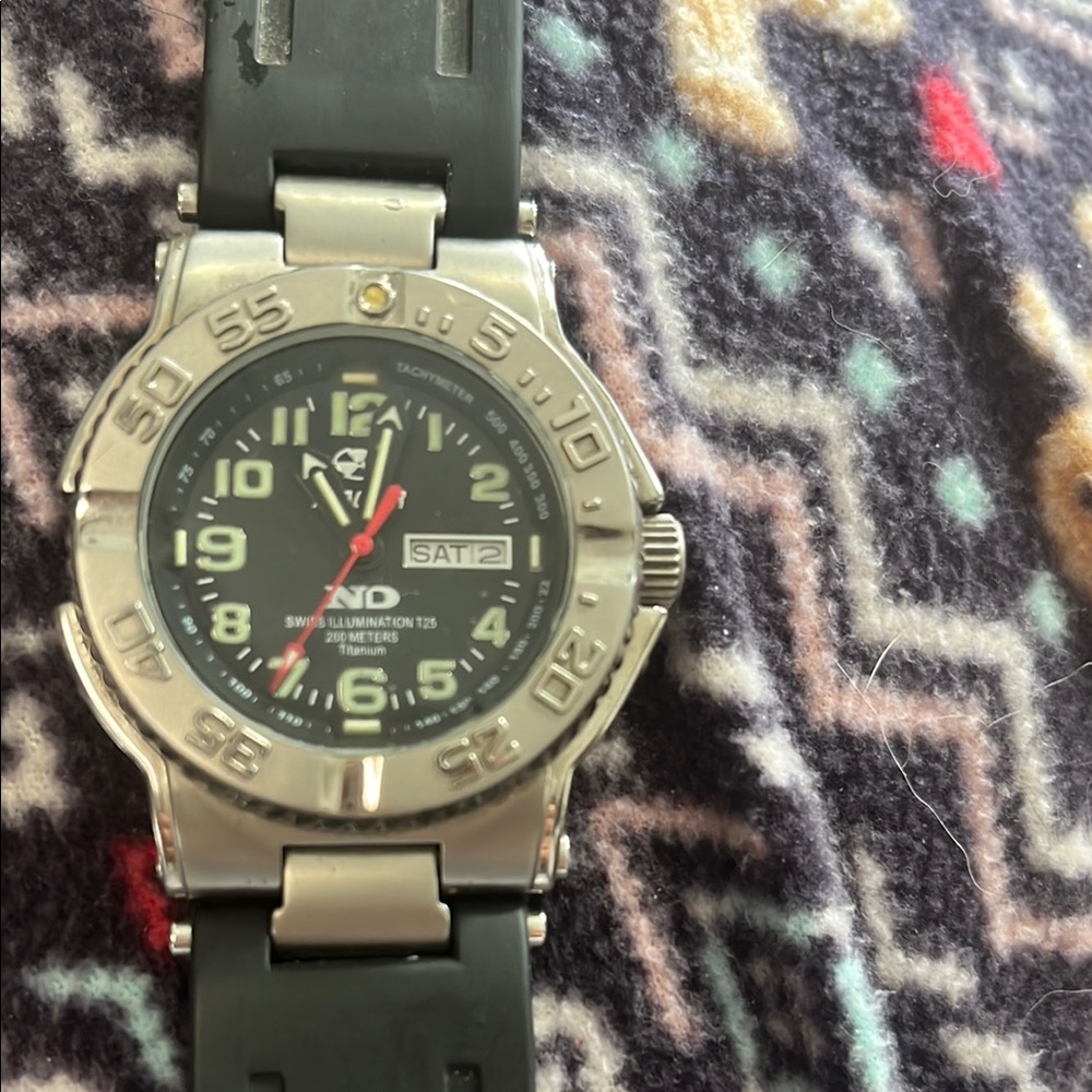 Luminox Black and Silver Watch